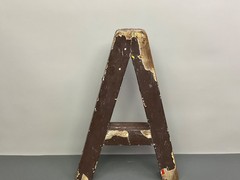 Vintage Wood Decorative Salvage Large 22″ Tall Letter “A” Old 1920’s-40’s