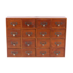 Wooden Small Desk Chest of Drawers Mini Storage Cabinet Trinket Jewelry Box Home
