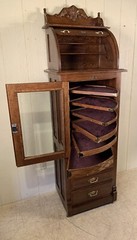 Antique Oak Harvard Co. Dental Cabinet Model #121X
