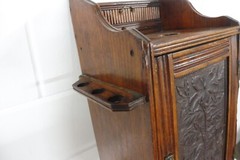 Antique wooden wall cabinet hanging cabinet vintage