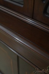 71978: KARGES 4 Door Mahogany Breakfront China Cabinet