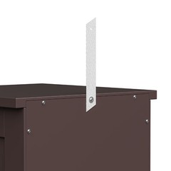 Narrow Floor Bathroom Storage Cabinet w/ Slide Out Drawers for Small Space Brown