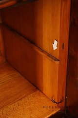 Queen Anne Style Welsh Two Piece Open Hutch Cabinet With Carved Claw & Ball Feet