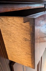 Antique 1890-1910 Edwardian Inlaid Half Commode Bedside Stand Cabinet