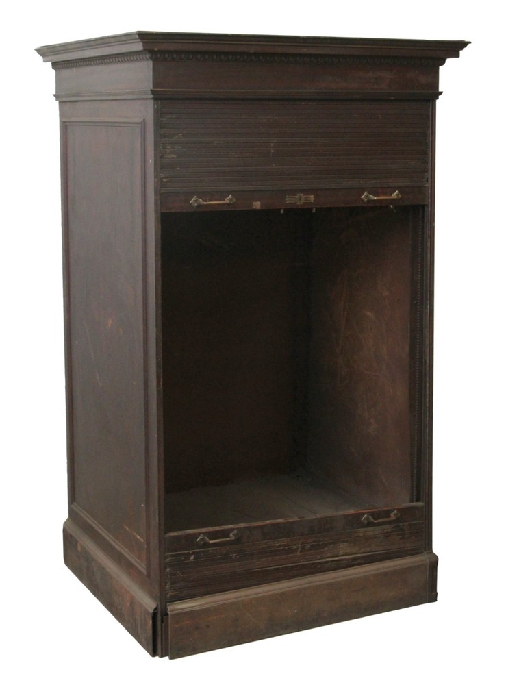 1890s Renaissance Revival Metal Cabinet with Egg & Dart Detail