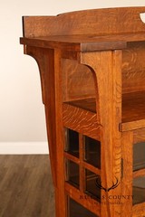 Antique Limbert Arts & Crafts Oak China Cabinet