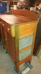 Antique Pie Safe – Early made Pine Wood – Punched Tin – Beautiful