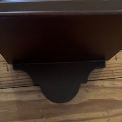 Bombay Dark brown Wall Mounted Display Cabinet w/ Glass Door, Hanging