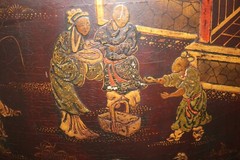 Fine Pair Rare Signed Maison Jansen Chinoiserie Encoignures Corner Cabinets