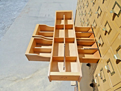 Card Catalog Apothecary Cabinet Parts Storage 100 Drawer Solid Wood 60″ x 60″