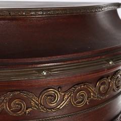 French Mahogany & Ormolu Vitrine With Vernis Martin Panels c1890