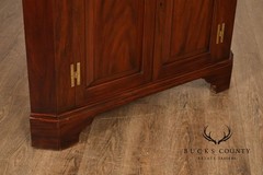 Henkel Harris Solid Mahogany Federal Style Corner Cabinet