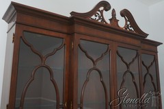 71978: KARGES 4 Door Mahogany Breakfront China Cabinet