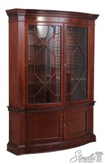72808: BAKER Vintage Mahogany Bow Front China Cabinet