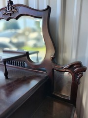 Antique Mahogany Sheet Music Cabinet