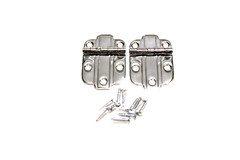 Art Deco Hoosier Cabinet Hinge Wilson Sellers Napanee Nickel Plated Brass Pair