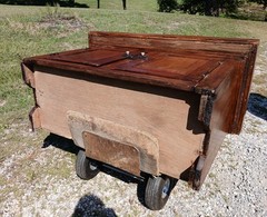 Antique Early Pennsylvania Primitive Cherry Dry Sink Hand Crafted 1840s Era