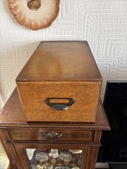 Vintage Wooden Large Card Catalogue Drawer