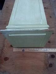 VTG RARE OOAK HAND PAINTED COUNTRY FLORAL CAB. PEDESTAL SOLID WOOD 30×12″New(?)