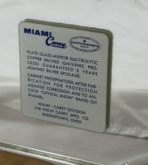 Vintage NOS 1966 Miami Carey Right Mirror Door Replacement For Medicine Cabinet