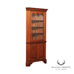 Early American Style Custom Quality Pine Farmhouse Corner Cabinet