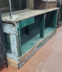 Vintage General Store Low Profile Wooden Counter 84″ x 25 3/4″ x 31 3/4″ GS00841