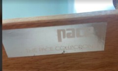  Chocolate Lacquer Tubular Steel Pace collection Leon Rosen Desk Drawers
