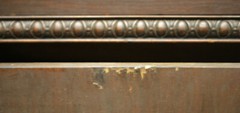 Antique Vintage Wood Wooden Bowed Glass Curio China Cabinet Server Breakfront