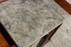 Burl Walnut Victorian Marble Top Credenza Cabinet Sideboard Bar ~ Ca.1870