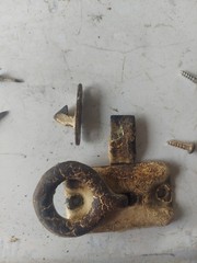 Original Wilson Kitchen Cabinet Door Ring Latch Hoosier Cabinet Lot # 750 A