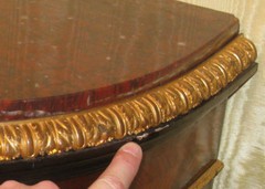 Louis XVI Style Demilune Sideboard Cabinet Server Sideboard