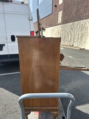 Vintage Mid-Century Modern Cherry Wood Bar Cabinet