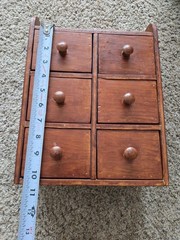 Antique 6 Drawer Spice Cabinet
