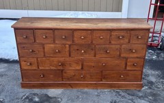 Vintage Multi Drawer Pine Cabinet