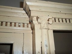 Antique Vintage Rustic Display Cabinet TV Entertainment Center Shelf Cubby