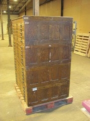 Vintage Dietzgen wood 20 drawer flat file map cabinet 45.5″ x 34.5″ x 61″ high
