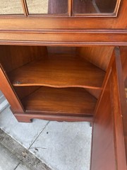 *RARE* Craftique Corner Cupboard Handmade Mebane N.C. 1930’s 96 Piece Assembly