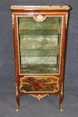 Fine Bronze Mounted Vernis Martin Painted French Louis XV Vitrine