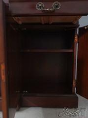 71978: KARGES 4 Door Mahogany Breakfront China Cabinet