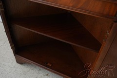 L73677: English Made Mahogany Inlaid Corner Cabinet 1 Of 2