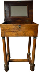 ANTIQUE FRENCH EMPIRE TABLE DRESSING / SEWING COIFFEUSE / TRAVAILLEUSE 1810-1825