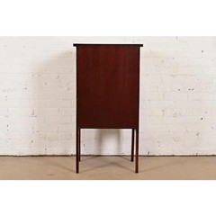 Antique Mission Arts & Crafts Mahogany Music Cabinet, Circa 1900