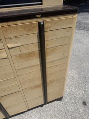 Vintage art deco dental medical collectors cabinet 18 drawers industrial 1940