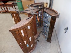 Rare Revolving Lochner Oak Ribbon Cabinet Country Store