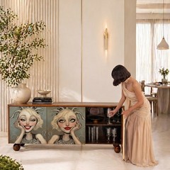 3Door Sideboard Triptych Credenza | Limited Edition Artist-Made Cabinet | #9/32