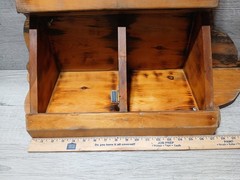 Vintage Style Wooden Corner Hanging Cupboard/Wall Cabinet W Shelves