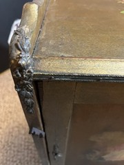 Antique Vernis Martin Music Cabinet
