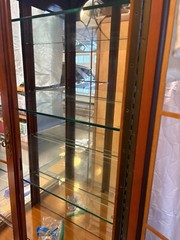 Jasper antique curio cabinet, lighted, solid wood
