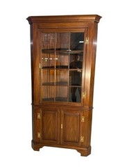 Henkel Harris, Chippendale Style Mahogany Corner Cabinet