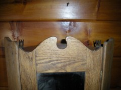 Vintage Handmade Wooden Hanging Cabinet / 1920’s – 30’s / American Chestnut Wood